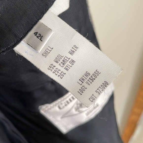 CHRISTIAN AUJARD Men’s 42L Camel Hair Blend Tweed Herringbone Blazer Academia - Picture 7 of 10